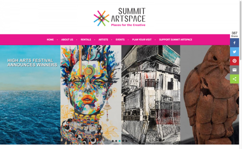 NEW Summit Artspace Website created at Cleveland GiveCamp Weekend 2018