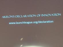 Go to LaunchLeague.org/Declaration to take the Akron Declaration of Innovation pledge.