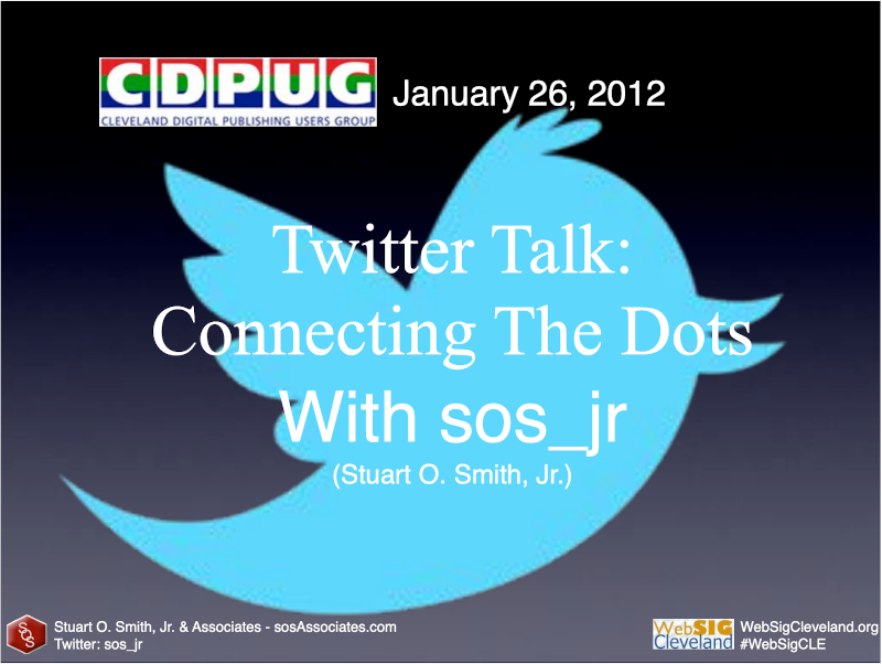 Twitter Talk: Connecting The Dots With sos_jr (Stuart O. Smith, Jr.)