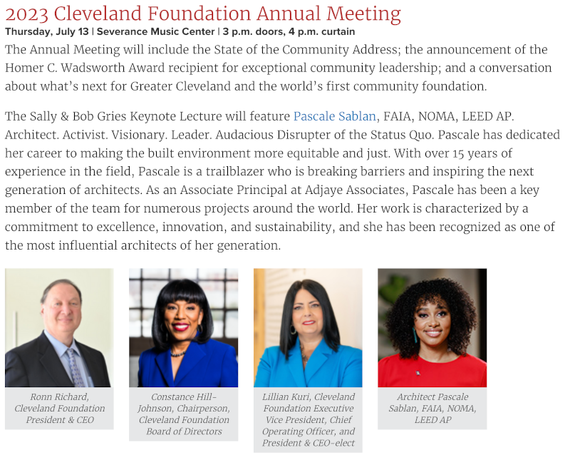 2023 Cleveland Foundation Annual Meeting