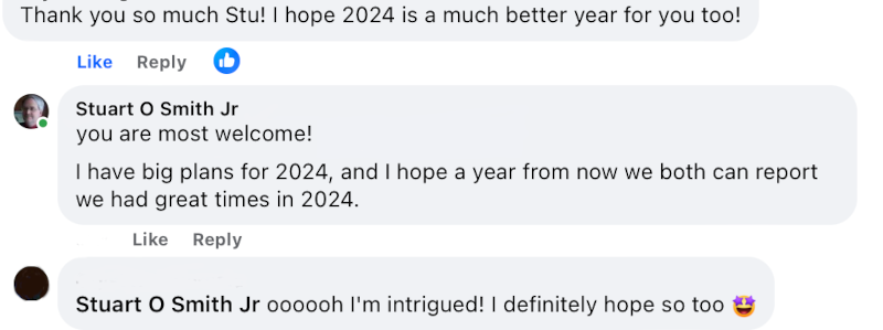 I started the year by sharing on social media that I had big plans for 2024! I started the year by sharing on social media that I had big plans for 2024!