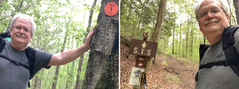 May 5, 2024 - The start of backpacking on the Susquehannock Trail System (Mile 1 marker and north short link approach trail) May 5, 2024 - The start of backpacking on the Susquehannock Trail System (Mile 1 marker and north short link approach trail)
