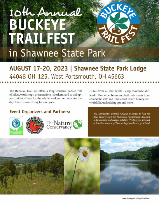 10th Annual Buckeye TrailFest in Shawnee State Park