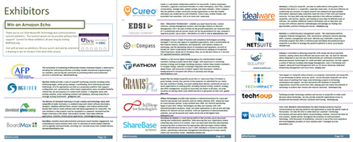 Summit Exhibitors see page 12 and 13 of the BVU Technology Summit Program PDF file