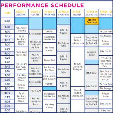 2018 Station Hope Schedule