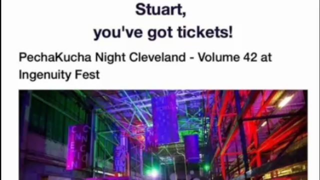 Friday, September 27, 2024 at 8:00 pm - PechaKucha Night Cleveland Volume 42 at IngenuityFest