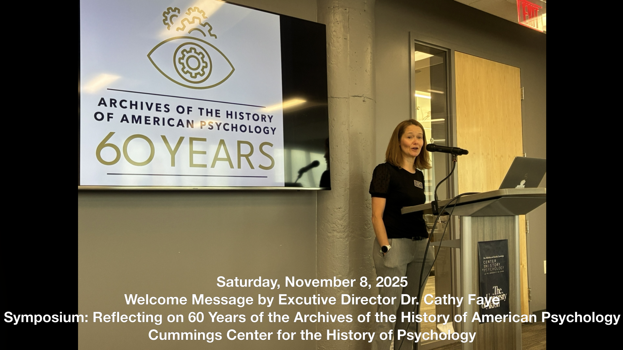 November 8, 2025 - Symposium: Reflecting on 60 Years of the Archives of the History of American Psychology
