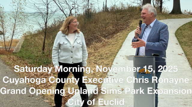 November 15, 2025 - Ribbon-cutting ceremony at the new Upland Sims Park expansion in the City of Euclid. November 15, 2025 - Ribbon-cutting ceremony at the new Upland Sims Park expansion in the City of Euclid.
