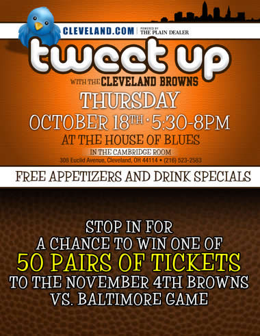 @ClevelandDotCom & @OfficialBrowns #CLEtweetup at the @HOBCleveland