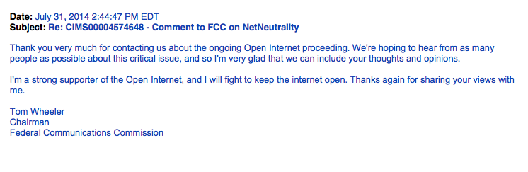 July 31, 2014 - FCC Chairman Tom Wheeler