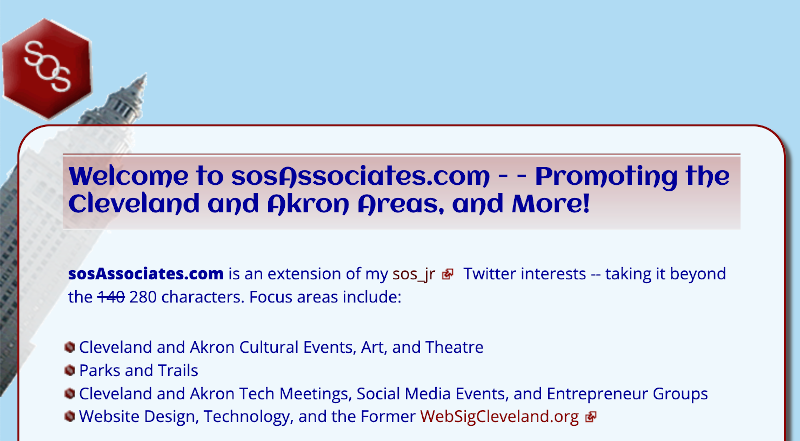 Mobile view of current home page of my sosAssociates.com website