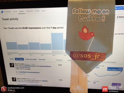 Tonight, I am wearing my “Twitter Tie” that my son designed especially for me. My son recognizes that I’m a bit crazy when it comes to sharing the exciting things going on in our community.