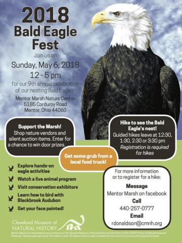 2018 Bald Eagle Fest at Cleveland Museum of Natural History's Mentor Marsh