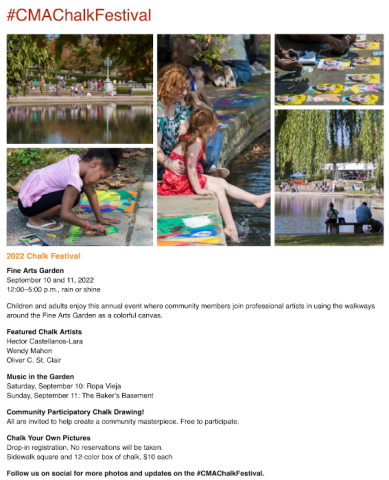 Cleveland Museum of Art's 33rd Annual Chalk Festival