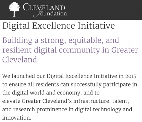 Cleveland Foundation Digital Excellence Initiative
