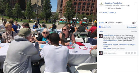 I am in Cleveland Foundation's Common Ground Facebook Photo #15.
