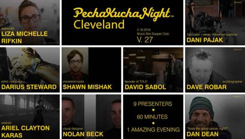 PechaKucha Night Cleveland Volume 27 presenters