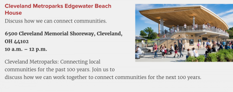 Edgewater Beach House - Discussed connecting Cleveland Metroparks to communities