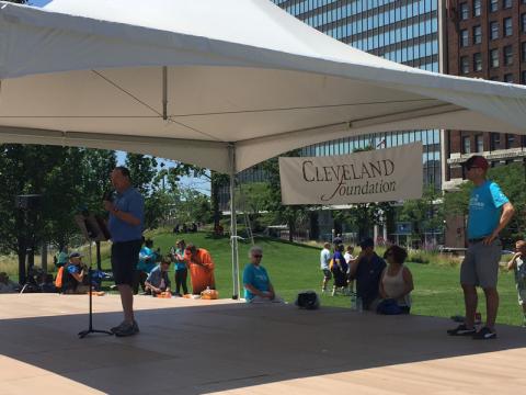 Welcome by The Cleveland Foundation's President and CEO, Ronn Richard. The City Club CEO, Dan Moulthrop, emceed the opening.