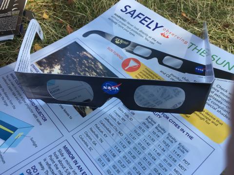 Thank you Astrozap for donating the eclipse glasses!