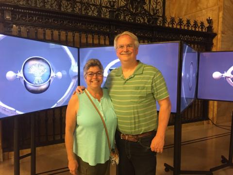 Juie and Stuart at FRONT International Triennial - Federal Reserve Bank of Cleveland 