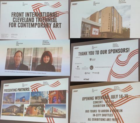  Monday, April 30, 2018 - FRONT International Cleveland Triennial for Contemporary Art Discussion at MidTown Tech Hive