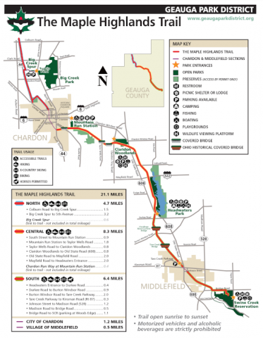 Geauga Park District Maple Highlands Trail