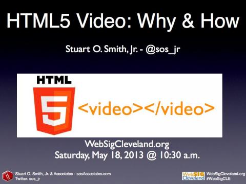 HTML5 Video: Why & How