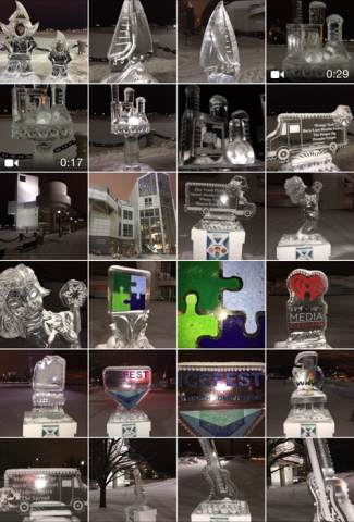 2015 Ice Fest at North Coast Harbor Ice Sculptures