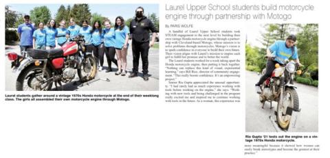 Laurel Featured in Currents Magazine Story About Motogo Partnership