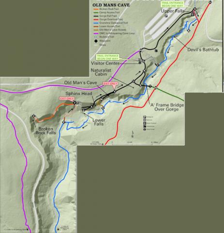 Old Man's Cave - 1 mile - Moderate