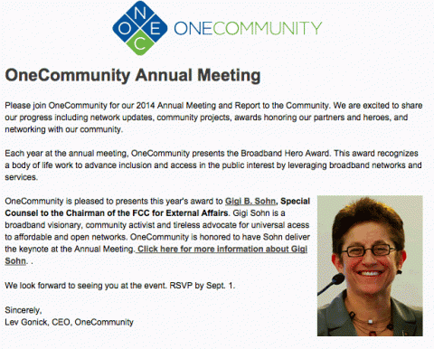 OneCommunity Annual Meeting 2104