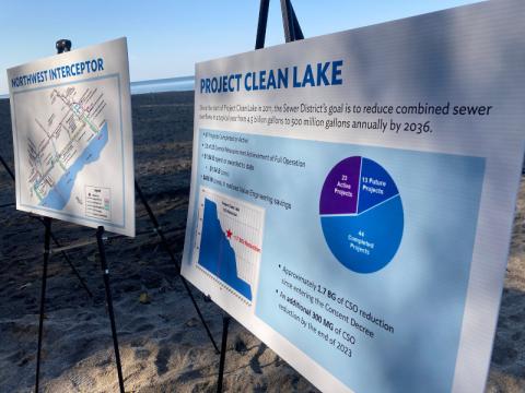 Project Clean Lake! Sewer District's goal is to reduce combined sewer overflows into Lake Erie.