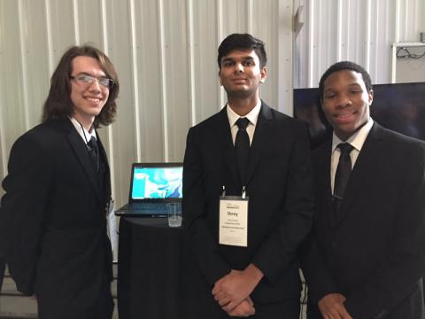 RITE CoolTech Challenge Winners - Eli Carty, Shrey Patel, and Caleb Kremer 