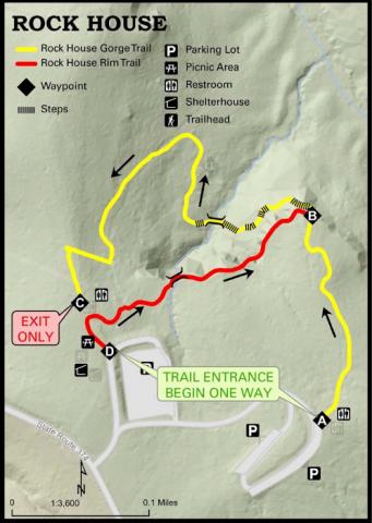 Rock House - 1 mile - Moderate