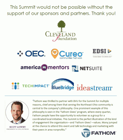 Thank You Technology & Communications Summit Sponsors