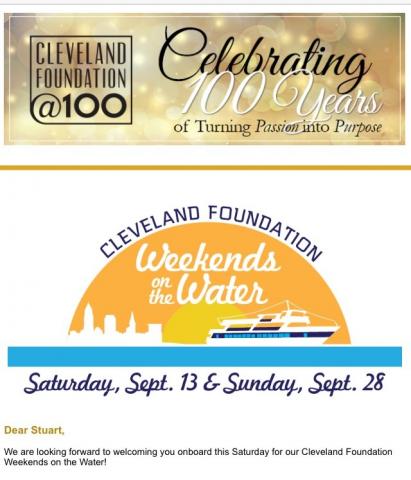 Cleveland Foundation Centennial Gift: Weekends on the Water