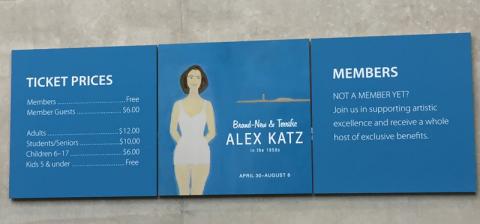 "Brand-New & Terrific: Alex Katz in the 1950s" Ticket Information