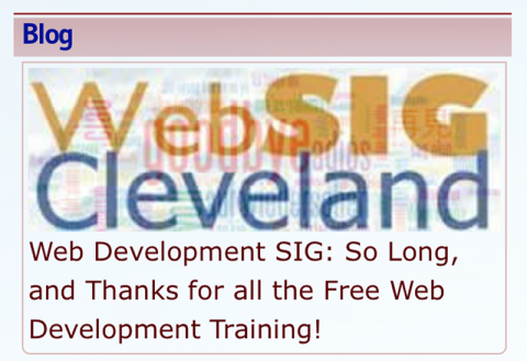 Web Development SIG: So Long, and Thanks for all the Free Web Development Training!