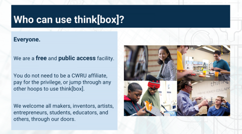 "Who can use think[box]" slide 