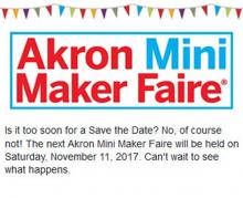Announcing Akron Mini Maker Faire 2017!