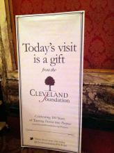 Thank you to The Cleveland Foundation for today's gift: A visit to Cleveland's PlayhouseSquare