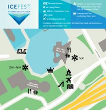 2018 North Coast Harbor Ice Fest Map