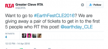 Retweet to win EarthFest 2016 tickets!
