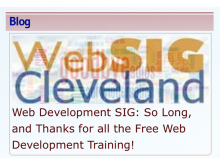 On November 19, 2016, at 10:30 a.m., Stuart formally announced that he will not be running the Web Development Special Interest Group (SIG) any longer. 