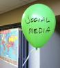 Social Media Team balloon. Balloons were used to indicate team locations