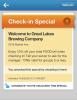 Great Lakes Brewing Company's Foursquare Check-in Special 