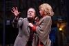 Actors Tom Ford (as playwright Sidney Bruhl) and Tracee Patterson (as his wife Myra Bruhl) share the scintillating spotlight in the Great Lakes Theater production of Broadway's longest running comic thriller "Deathtrap" at the Hanna Theatre, PlayhouseSquare. (Photo by Roger Mastroianni)